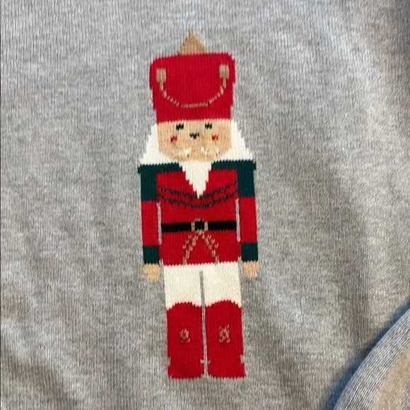 Janie and Jack Gray Crewneck Sweater Classic Design - Picture 3 of 6